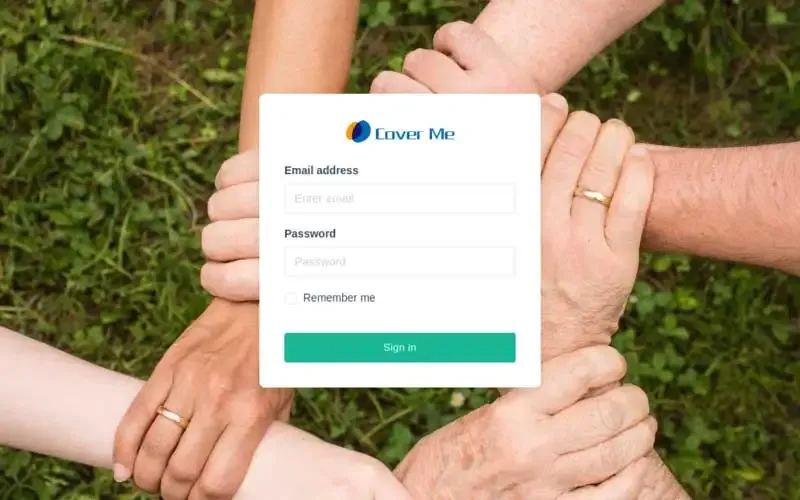 CoverMe ERP system dashboard